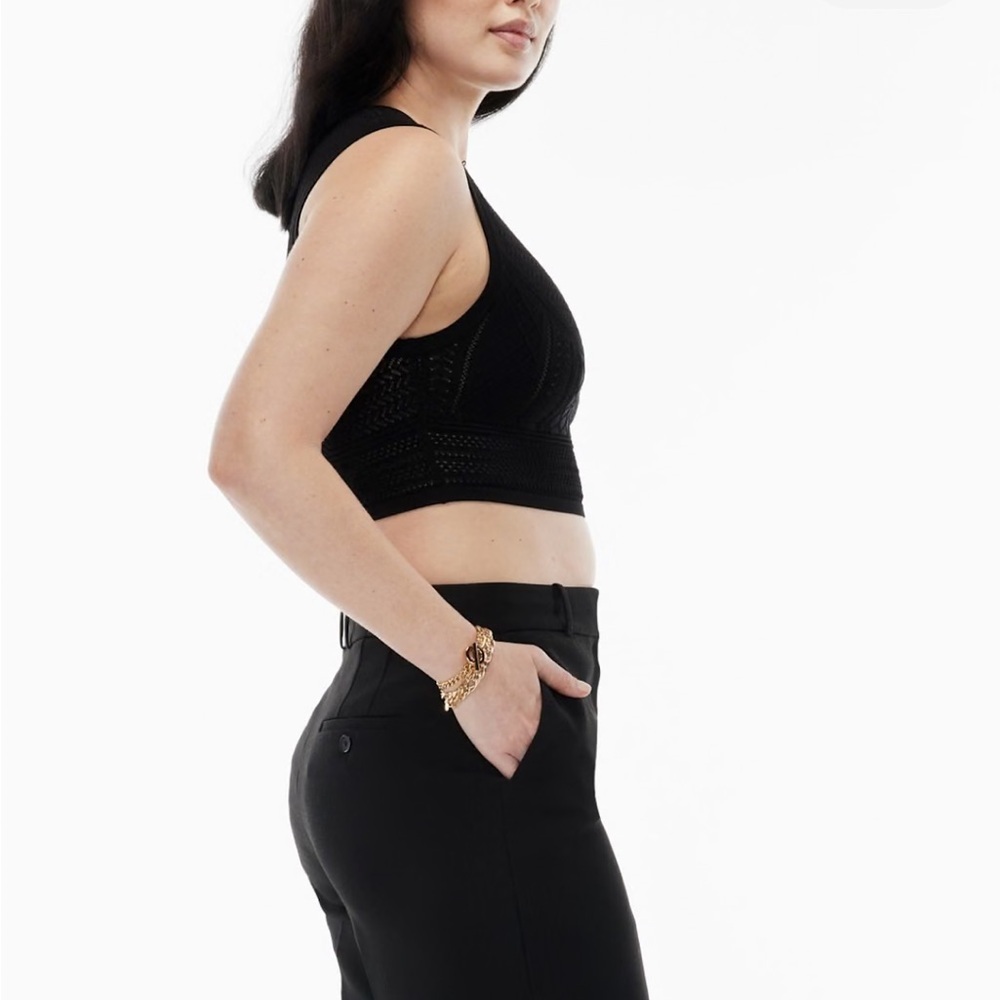 Babaton Black Pointelle Tank - Picture 4 of 7